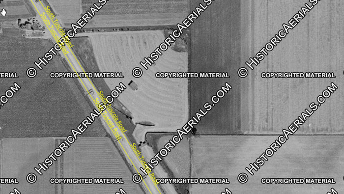 Tuscola Drive-In Theatre - 1955 Aerial (newer photo)